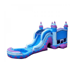 Frozen Ice Castle Bounce House with Slide (Wet or Dry)